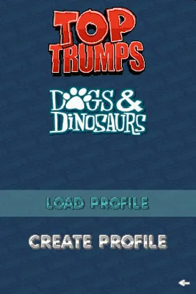 Top Trumps - Dogs & Dinosaurs (Europe) (En,Fr,De,Es,It) screen shot title